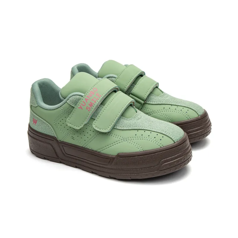 Far Waves Abrasion-Resistant Low-Top Skateboard Shoes Women's Green-1