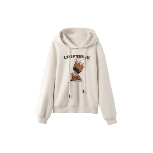 Miss Chipmunk Sweatshirts Women's Off-White Hoodie