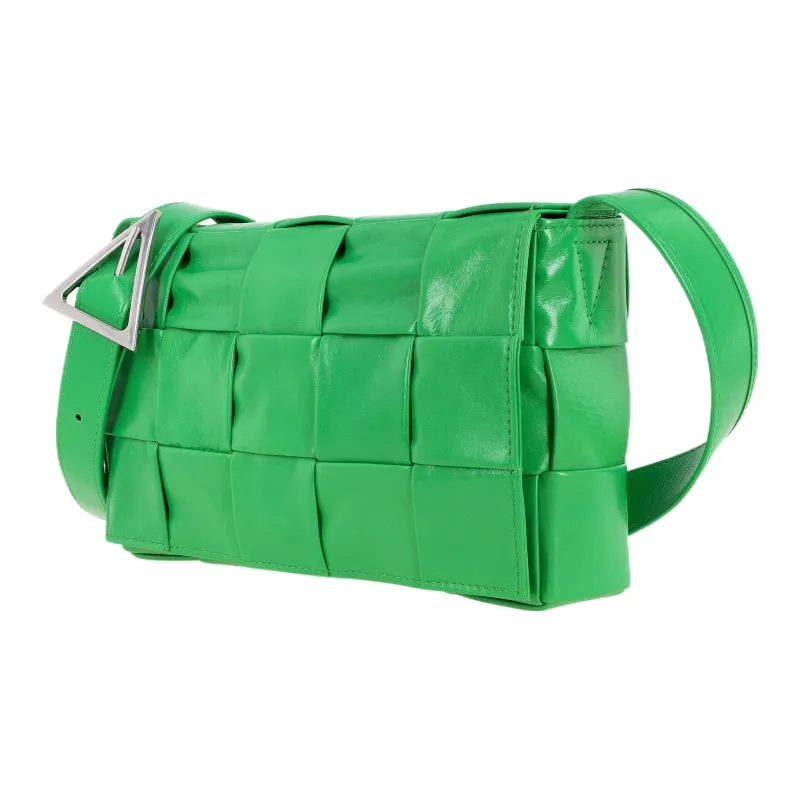 Bottega Veneta Cassette Intreccio Crossbody Bag Parakeet-2