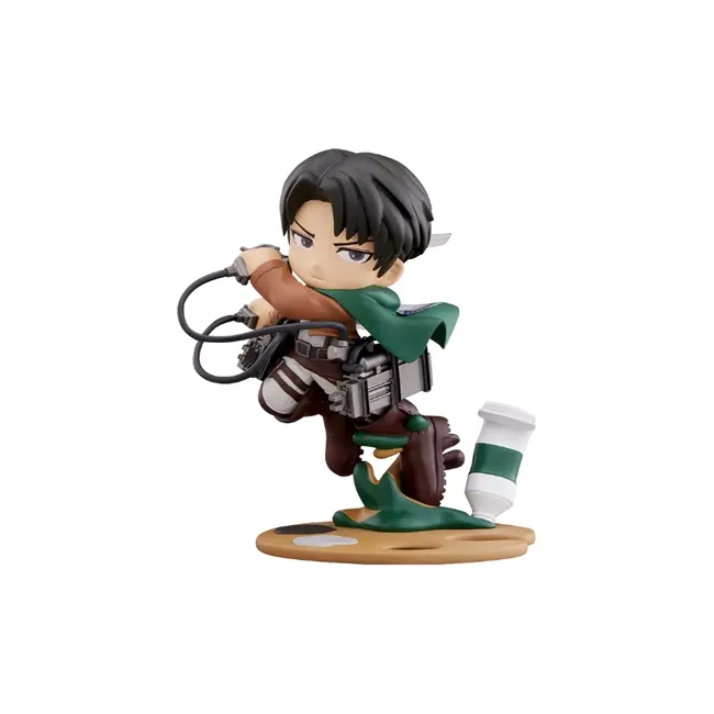 BUSHIROAD PalVerse Palé Attack On Titan, Eren Yeager & Levi Ackerman Chibi Figures 11cm-3