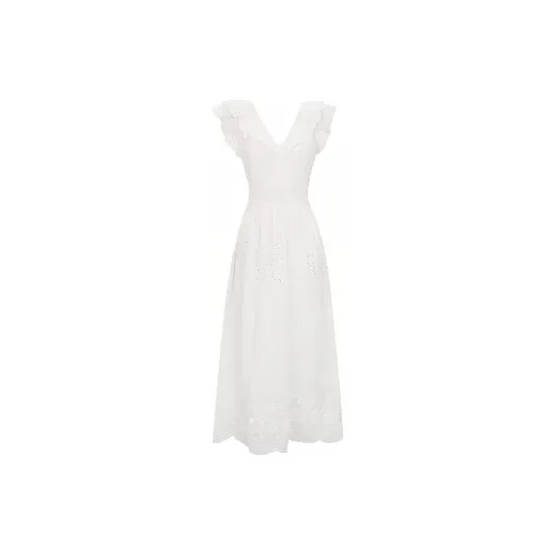 Xu Daqing Slip Dresses Women's Haute Couture Embroidered White