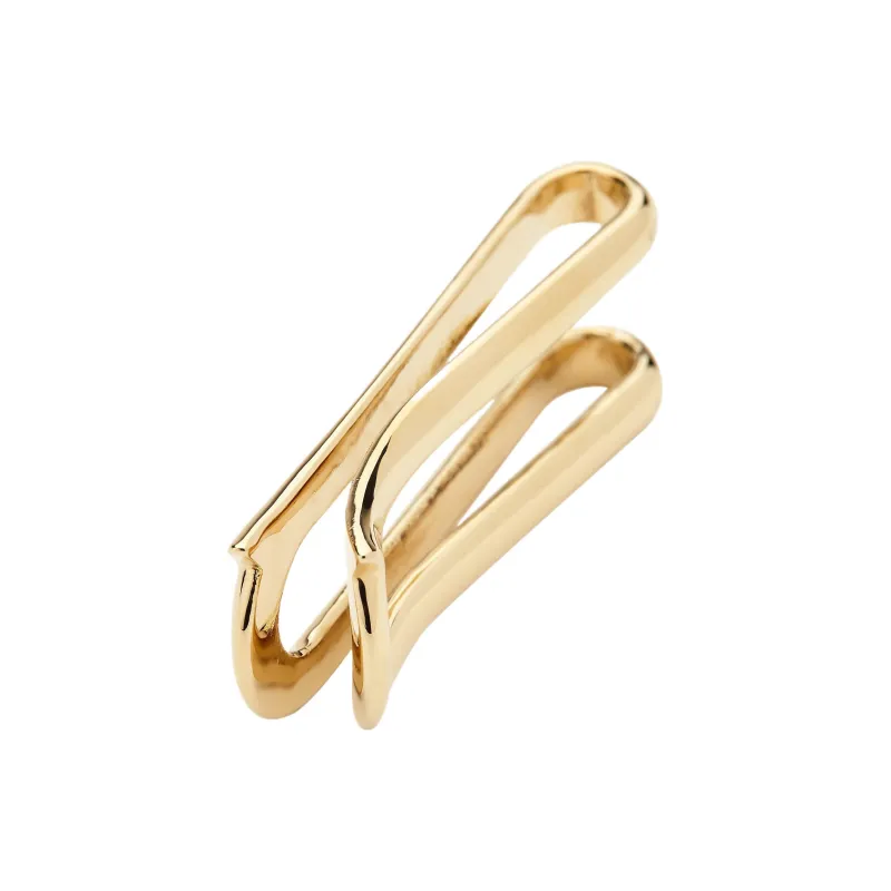 FERRAGAMO Brass Gancini Money Clip Bag Accessory Men's Gold-2