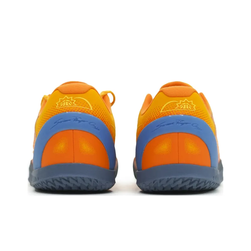 Serious Player Only Player 1 Basketball Shoes Men Low Top Orange Blue-3