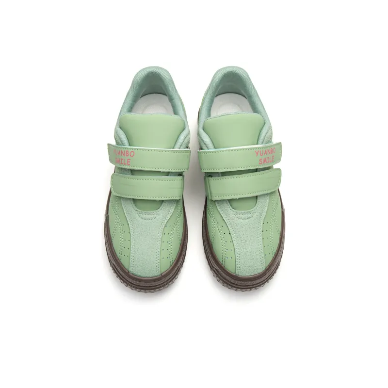 Far Waves Abrasion-Resistant Low-Top Skateboard Shoes Women's Green-2