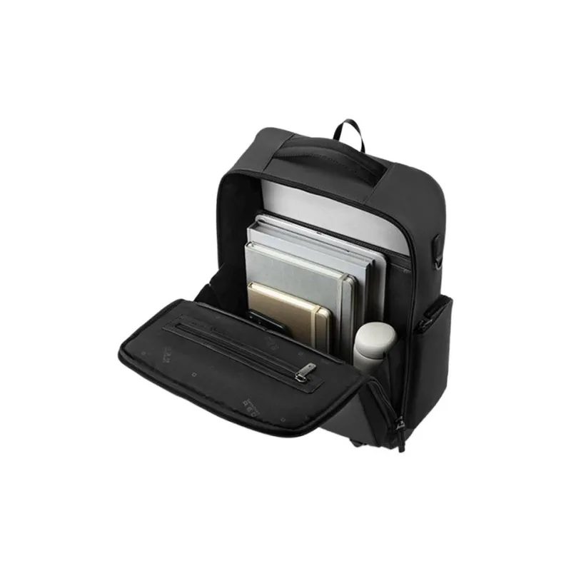 SAMSONITE Fabric With PU And Polyurethane Backpack Unisex Black-4