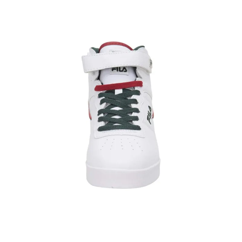 FILA Slip-Resistant Cushioning High-Top Skateboard Shoes Men's White-4