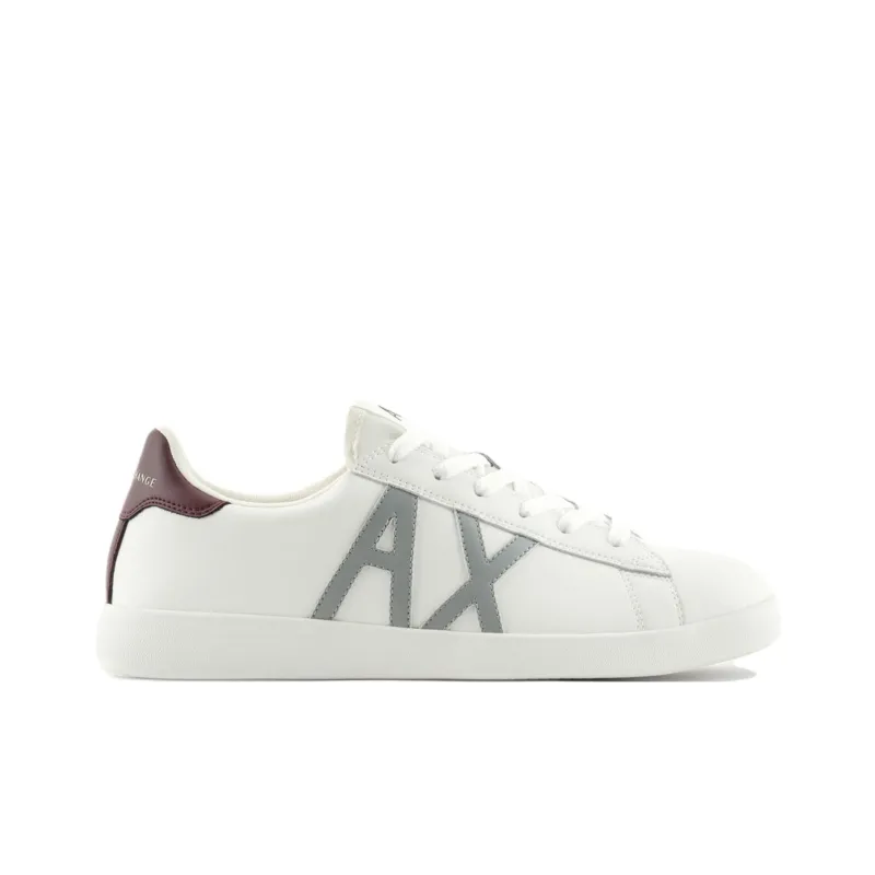 ARMANI EXCHANGE Low-Top Skateboard Shoes Men's Ivory-1