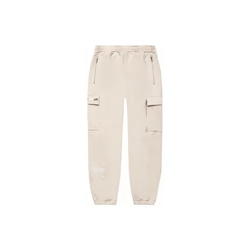 Pleasures X LiNing Knitted Sweatpants Men Oatmeal Gray