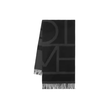 TOTEME Monogram Jacquard Wool Scarf
