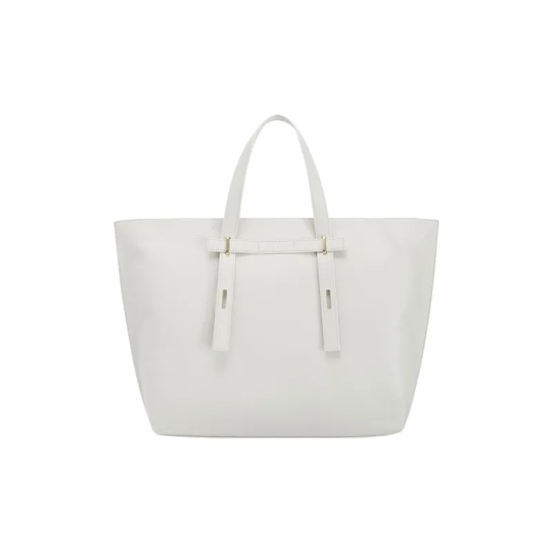 Furla Grain Calfskin Tote Bag, Shopping Bag, Handbag Large Size Women's Cotton Candy-0
