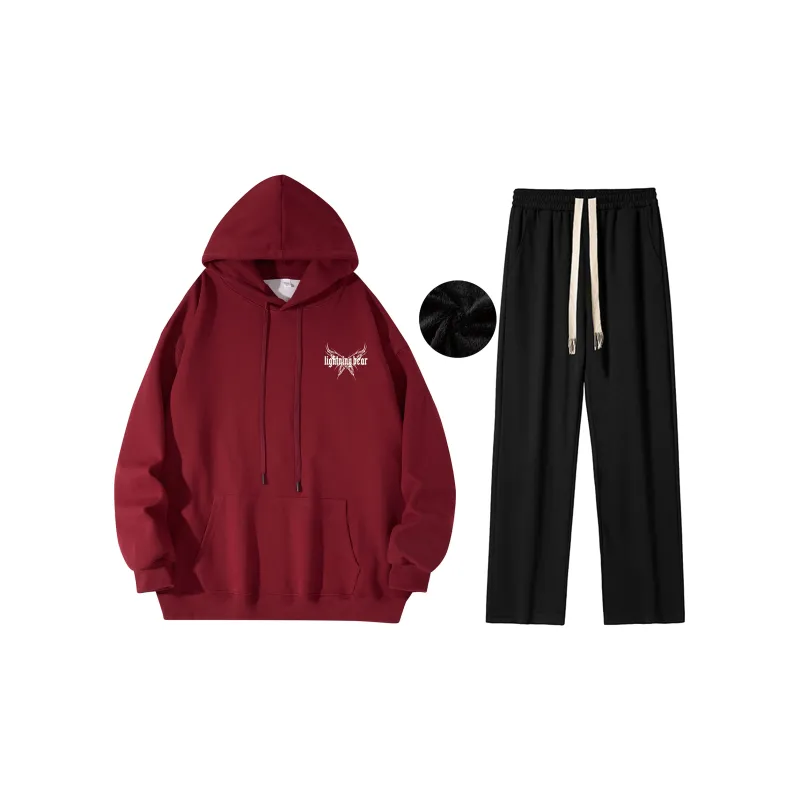 LIGHTNING BEAR Sweatshirt Set Unisex-6