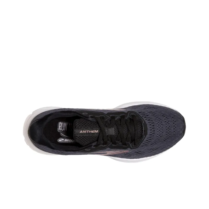 Brooks Anthem 4 Cushioning Lightweight Low-Top Running Shoes Women's Black-3