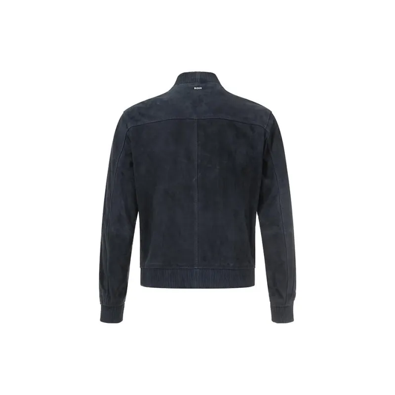 HUGO BOSS Leather Bomber Jacket-1