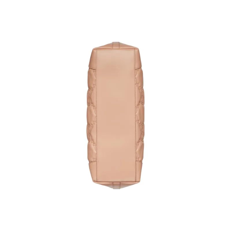 GUCCI GG Matelassé Leather Tote Bag Shopping Bag Shoulder Bag Handbag Medium Size Women's Rose Beige-4