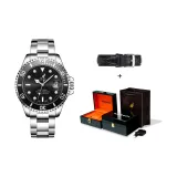 Black Water God[Piano Box+Free Leather Strap+Lifetime Warranty]