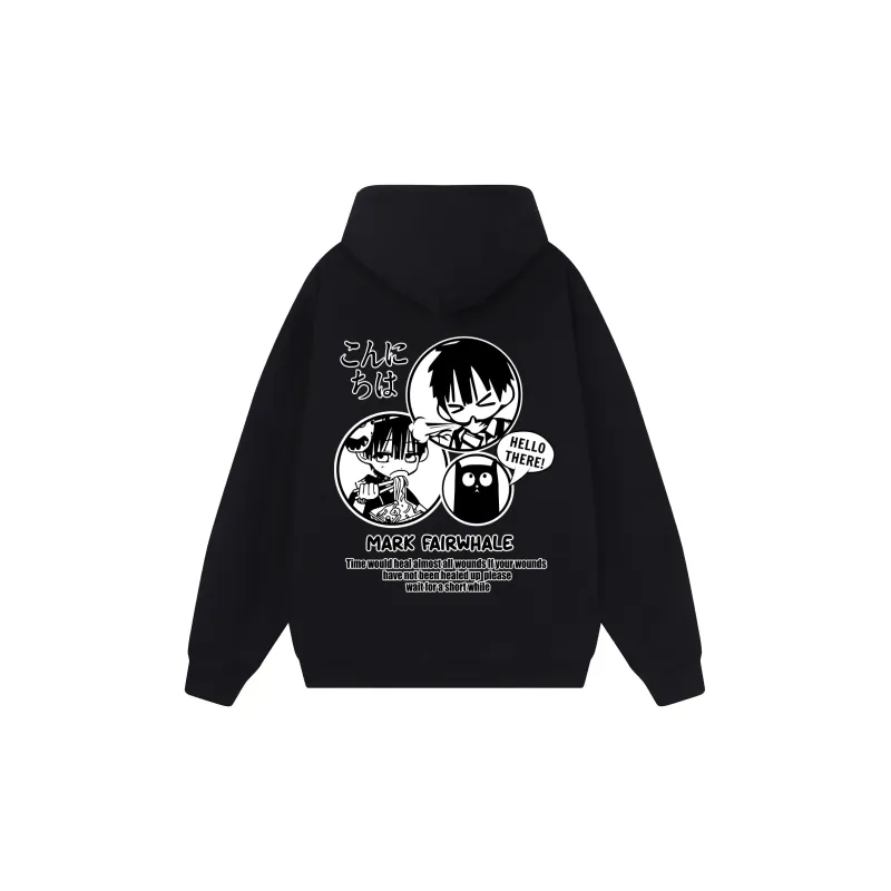 FAIRWHALE Pullover Drop Shoulder Hoodie Unisex-18