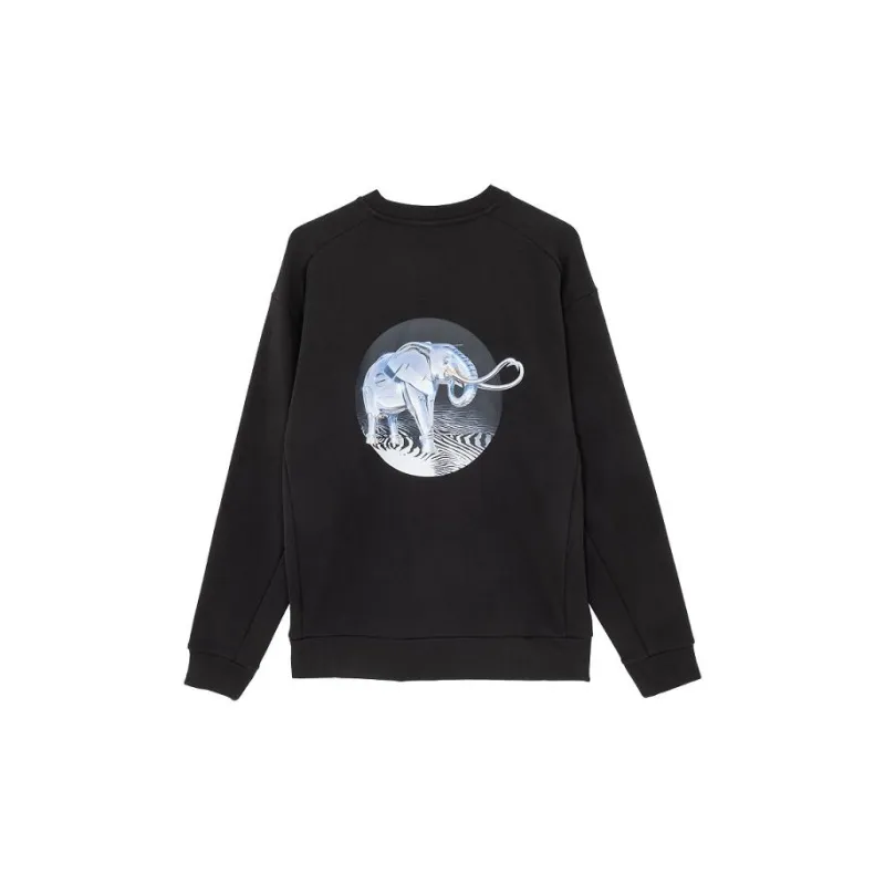 PUMA x HajimeSorayama PUMA X Empty Mountain Base Co branded Model Sweatshirt Unisex Black-1