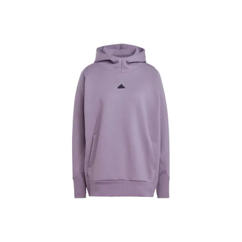 Adidas Z.N.E. Sweatshirts Women's Dark Gray Purple