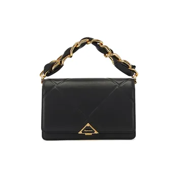 AQUASCUTUM Cow Leather Dual Purpose Bag, Crossbody Bag, Shoulder Bag Regular Women's Black & Beige & Gray