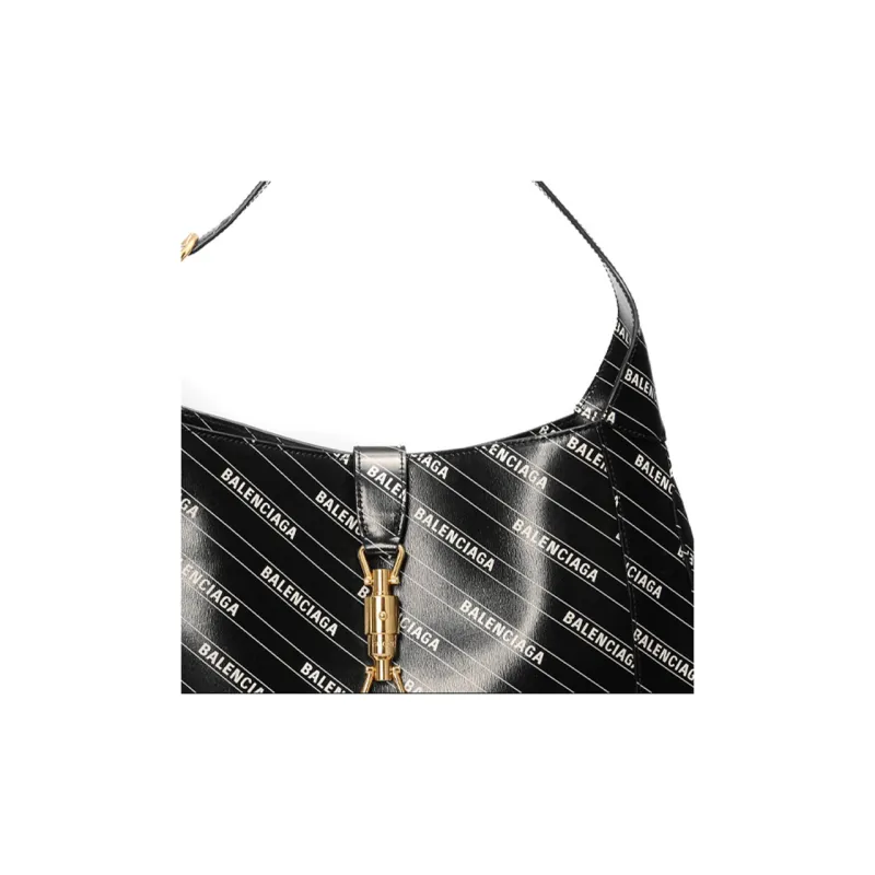 GUCCI Jackie 1961 Leather Crescent Shoulder Bag Shoulder Bag Women's Black-7