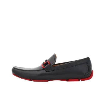 FERRAGAMO Driver Gancini plaque Loafers