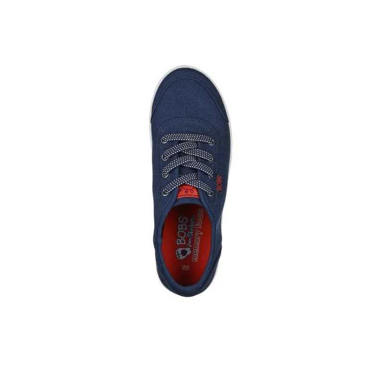 Skechers Bob's B Cute Cushioning Wear-Resistant Low-Top Skateboard Shoes Women's Blue White-2