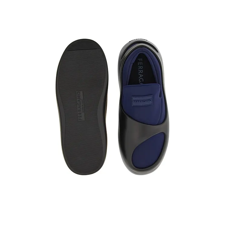FERRAGAMO Hybrid Logo-patch Panelled Sneakers-4