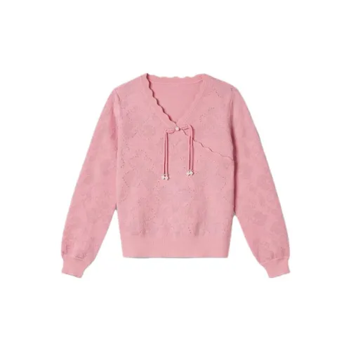 YINER GoodLand Knitwear Women's Cherry Blossom Pink