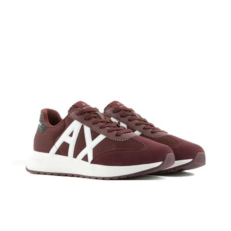 ARMANI EXCHANGE Low Top Casual Shoes Men's Burgundy-2