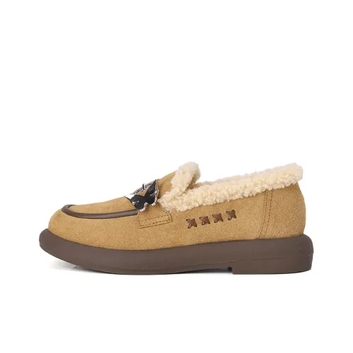 ACESC Gommino Loafers Women's Camel