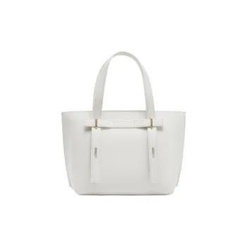 Furla Grained Calfskin Tote Bag Shopping Bag Handbag Small Size Women's Cotton Candy