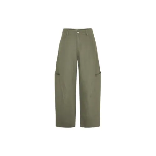 URBAN REVIVO Cargo Pants Women's Gray Green