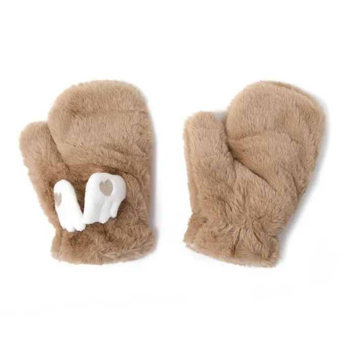FREE RABBITⅡ Freeze Resistant Plush Yarn Fingerless Gloves Unisex-8