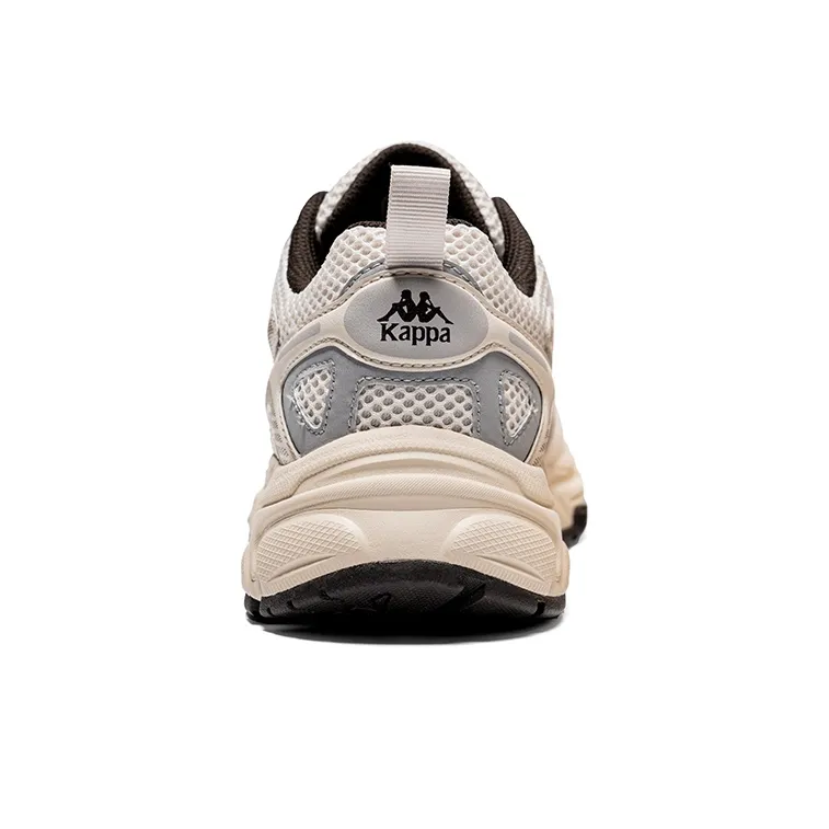 Kappa Wing Durable Breathable Low Top Running Shoes Unisex Moon Gray Silver Gray-4