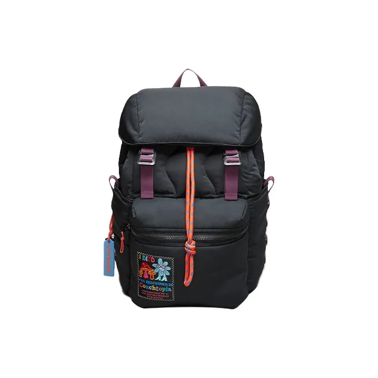 Coachtopia Recycled Polyester Travel Bag Backpack Large Size Unisex Black-0