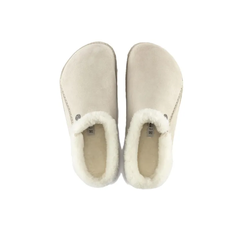 Birkenstock Suede Shearling Slippers-3