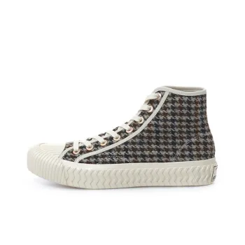 Excelsior Canvas Shoes Unisex High Top Brown/White