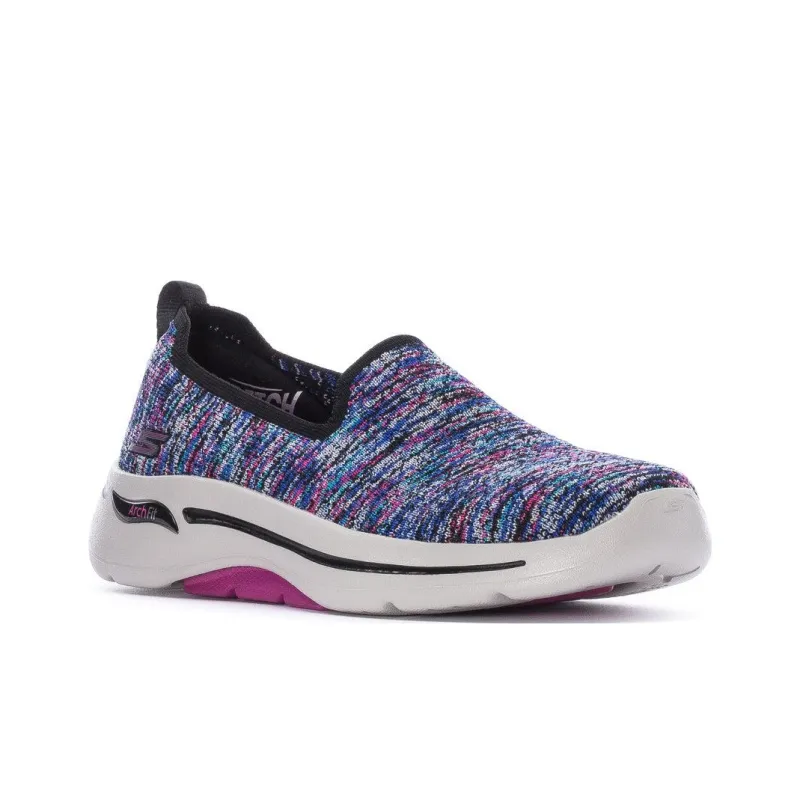Skechers Go Walk Arch Fit Vivid Durable Breathable Low-Top Casual Shoes Men's Black Multicolor-2