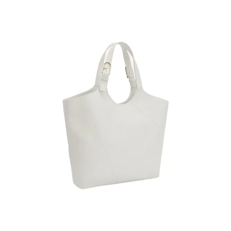 Furla Calfskin Tote Bag Shopping Bag Handbag Extra Large Women's Cotton Candy-1