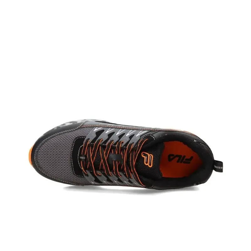 FILA Shock Absorbers With Slip Resistant Features Low Top Running Shoes Men's Black's-2