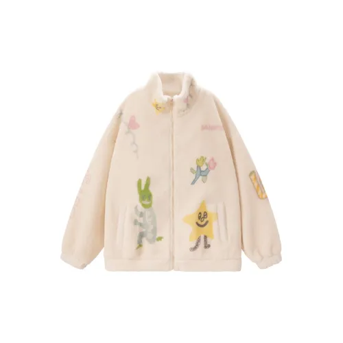 UNIFREE X Nomaruko Co-branded Series Velvet Jackets Women's Off White