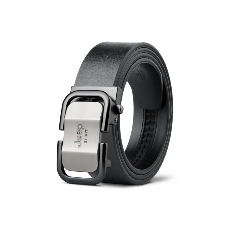 JEEP SPIRIT Automatic Buckle Genuine High End Cow Leather Leather Belts Men's Width 3.5CM-0