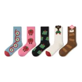 Cute Cartoon C Set - 5 Pairs Pack