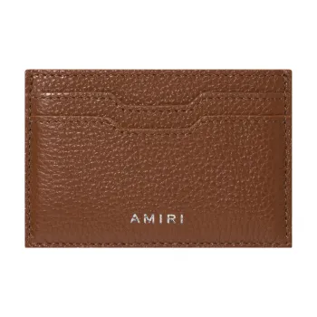 AMIRI Nappa Leather Card Holder Women's Brown