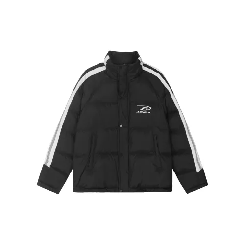 A Chock Puffer Jackets Unisex Black