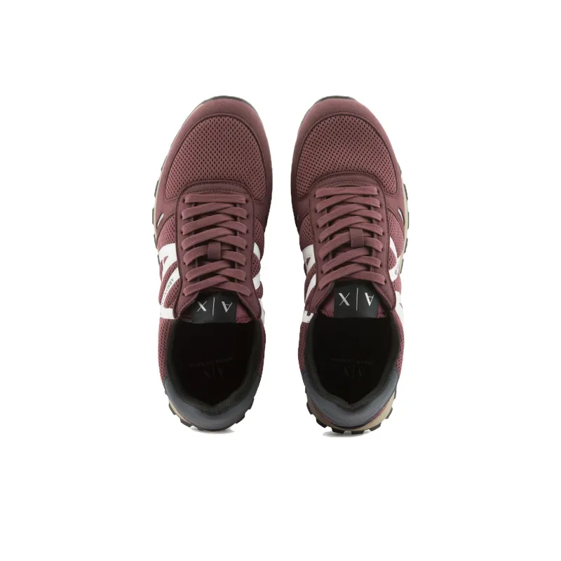 ARMANI EXCHANGEAE Low Top Casual Shoes Men's Burgundy-3