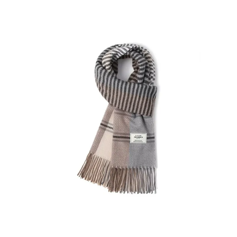 FREE RABBITⅡ Faux Cashmere Knit Scarves Unisex-0