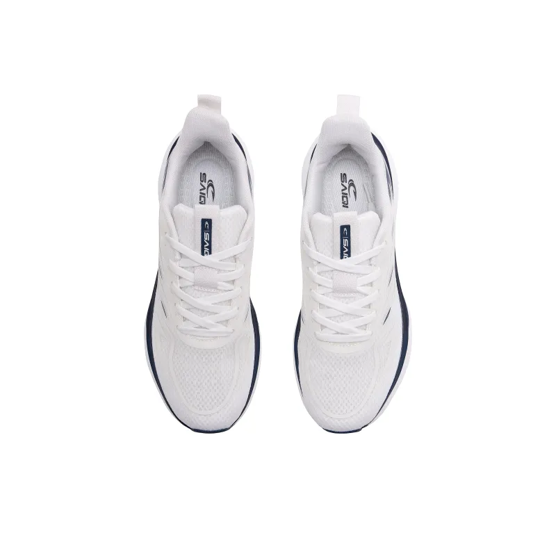 SAIQI Low Top Casual Running Shoes Men's Jade White-4