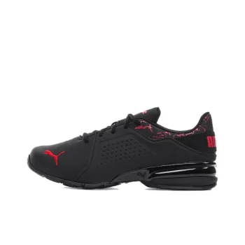 PUMA Viz Runner Cushioning Breathable Low-Top Running Shoes Men's Black
