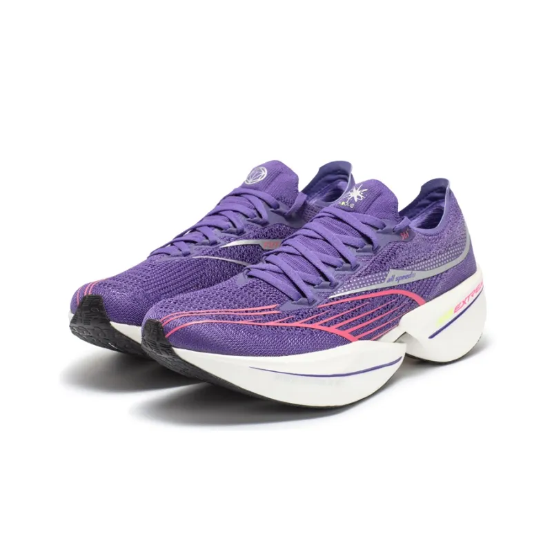 361° Flying Future Cushioning Anti-Slip And Wear-Resistant Lightweight Rebound High-Top Running Shoes Unisex Purple-2